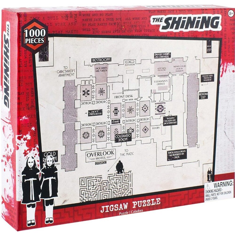 3/$55❤️official Paladone THE SHINING Overlook Hotel Floor Plan Blueprint puzzle